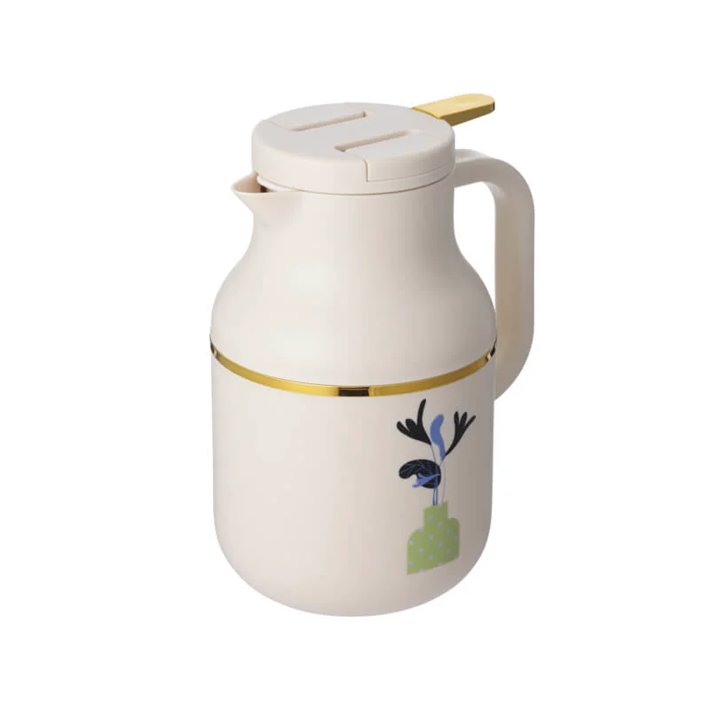Traditional Arabic Thermos with Pink Glass Inner 18023 Quality