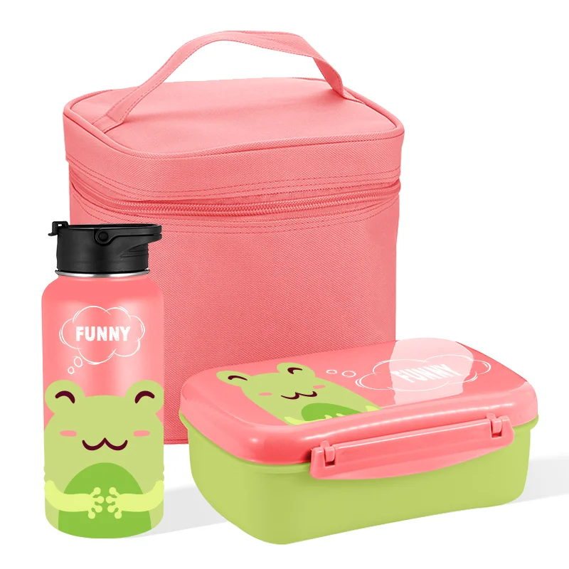 Convenient Healthy 600ml Plastic Bento Box with Removable Small Box 13746 Exceptional