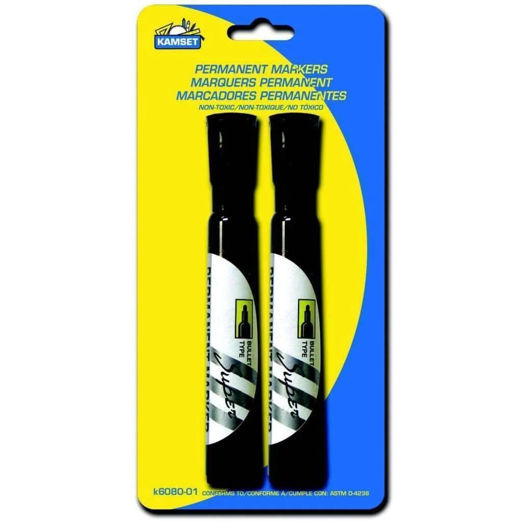 Verified Markers Permanent 2 Black Fine