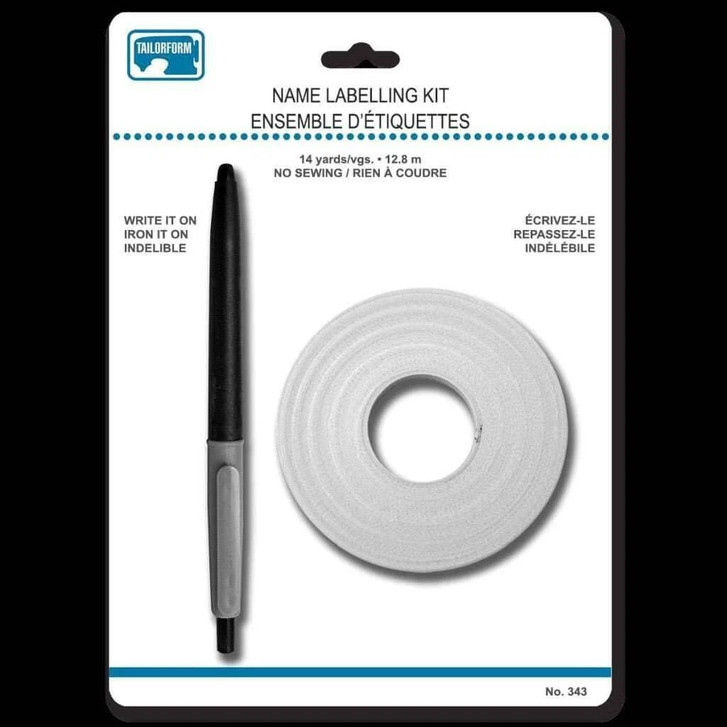 Versatile Name Label Kit Breathable