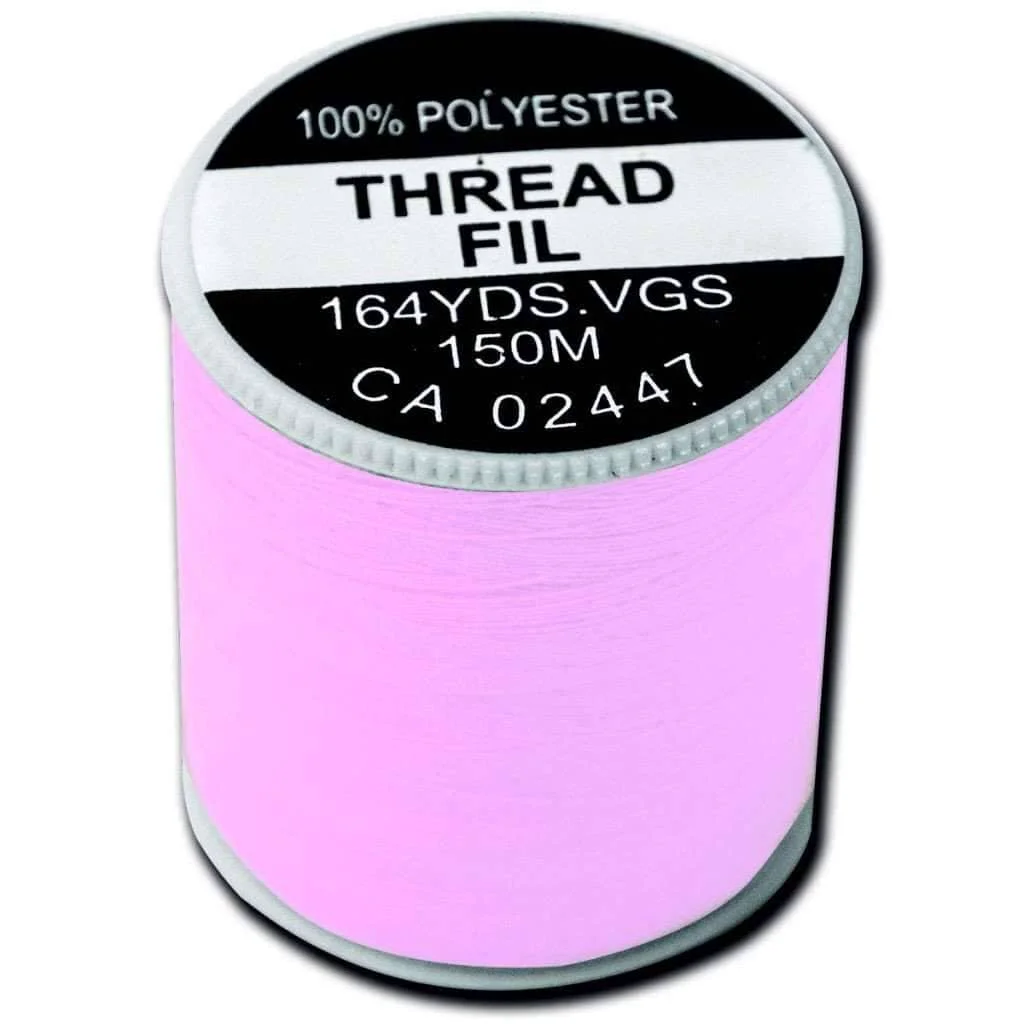 Smooth Pink Thread Polyester 150 Metr Refined
