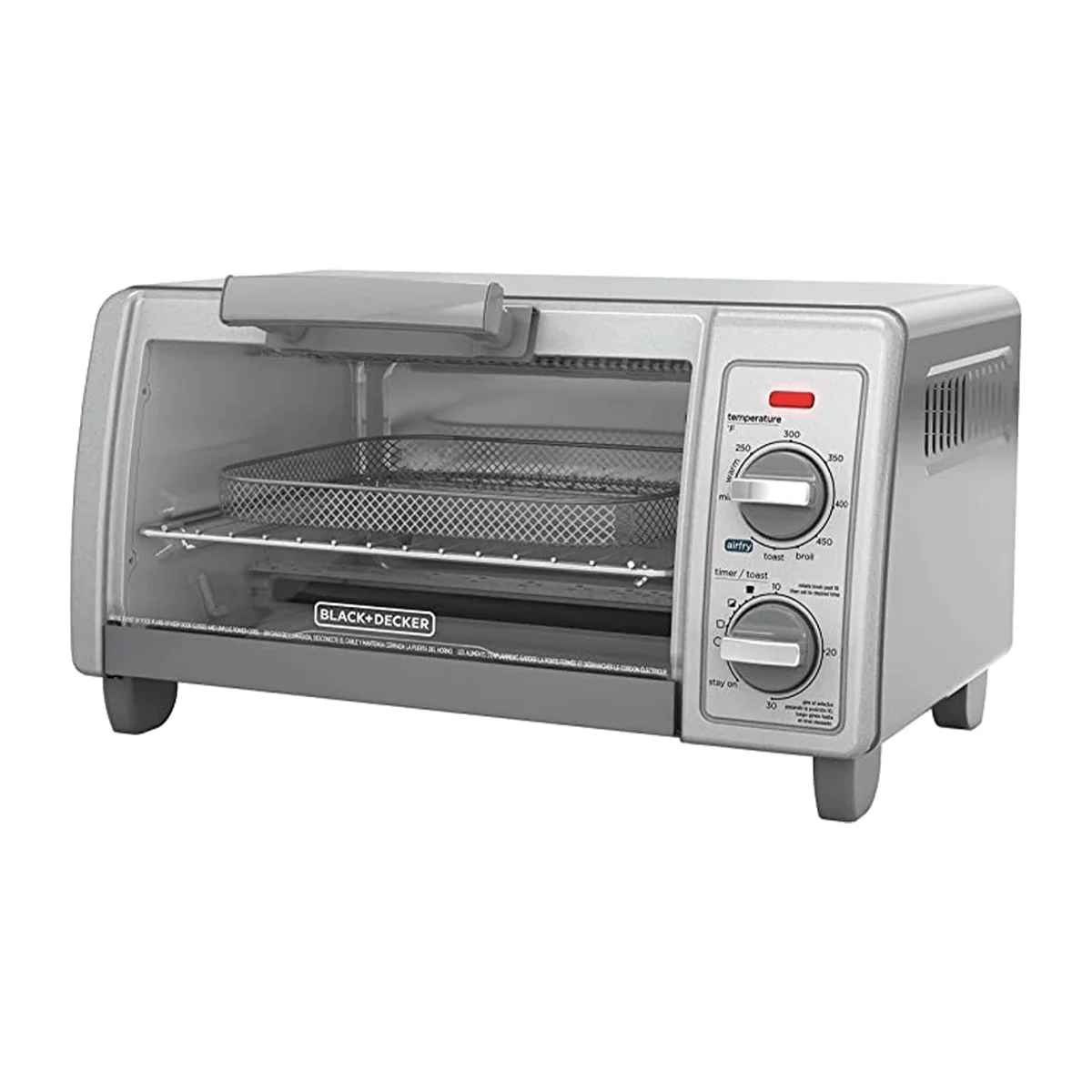 Verified BLACK DECKER Crisp 'N Bake Air Fry 4-Slice Toaster Oven Elegant