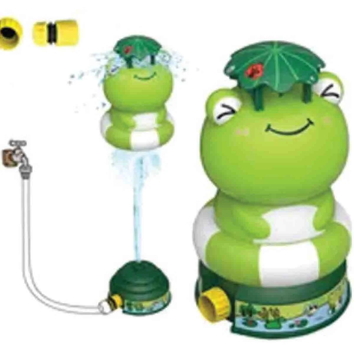 Smooth Fountain Frog Sprinkler Breathable
