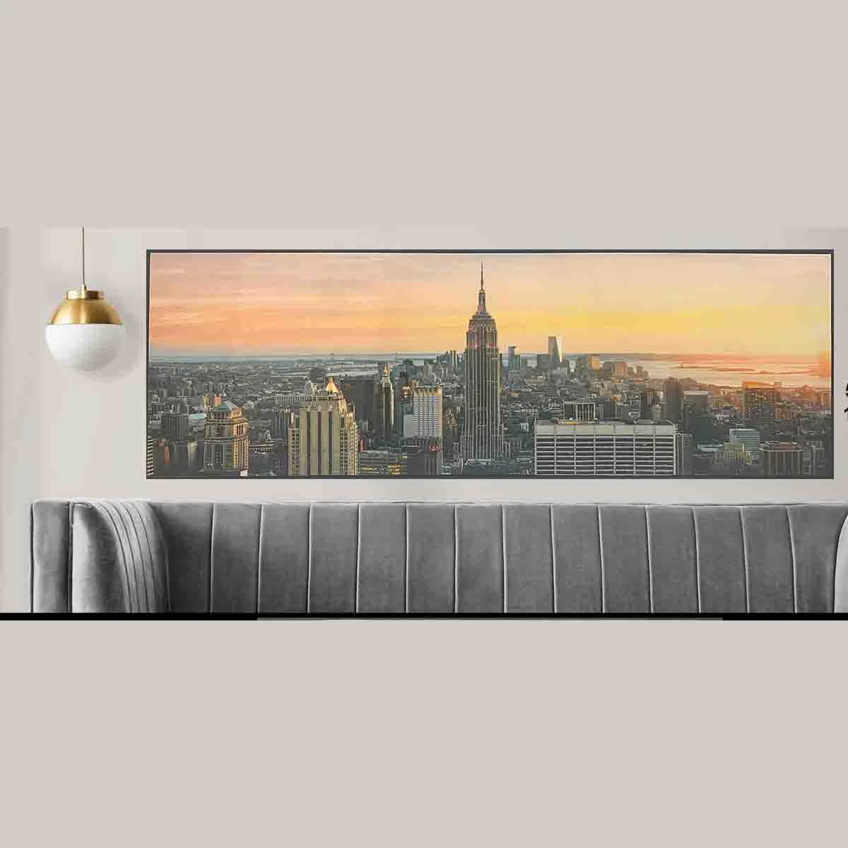 Sustainable LAUREN TAYLOR - City view canvas 50X150X4.5cm Reusable