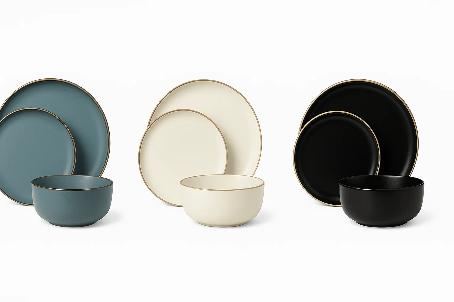 Durable 12 Piece Stoneware Dinner sets Comfortable