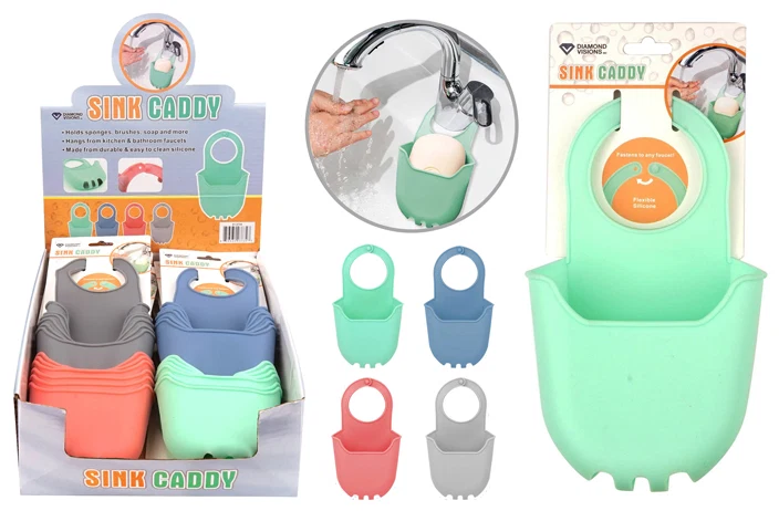 Authentic SILICONE SINK CADDY ASSTD Environmentally Friendly