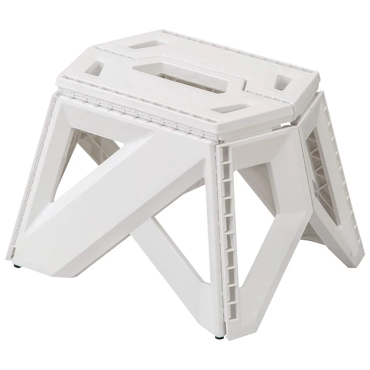 Top-Quality Folding Plastic Step Stool S3423 White Carefully Designed