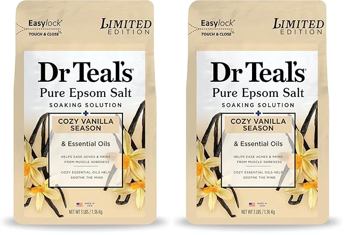 User-Friendly Dr Teal's Epsom Salt Magnesium Soak Limited Edition Cozy Vanilla Season Unique