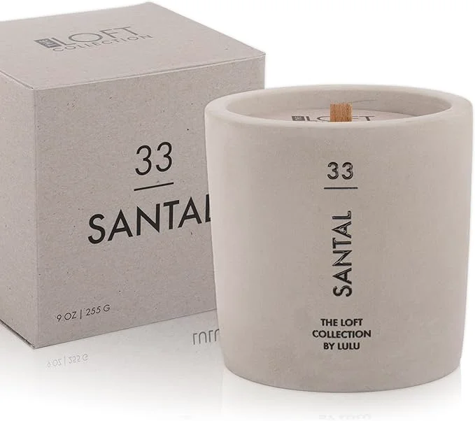 Trusted Lulu Candles Santal Scented Candle The Loft Collection Concrete Cement Easy-to-Use