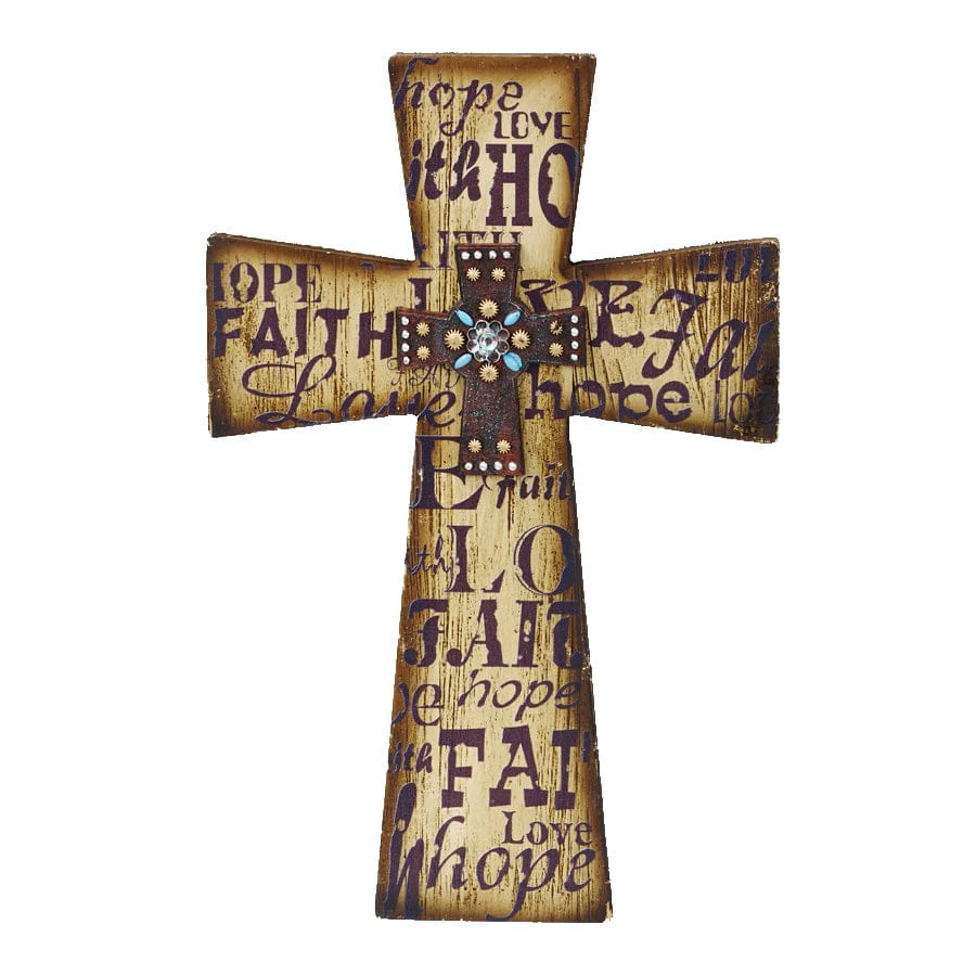 Durable Layered Cross quot Faith Quality