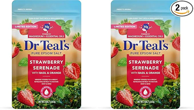 Trusted Dr Teal's Epsom Salt Magnesium Soak Strawberry Serenade Outstanding