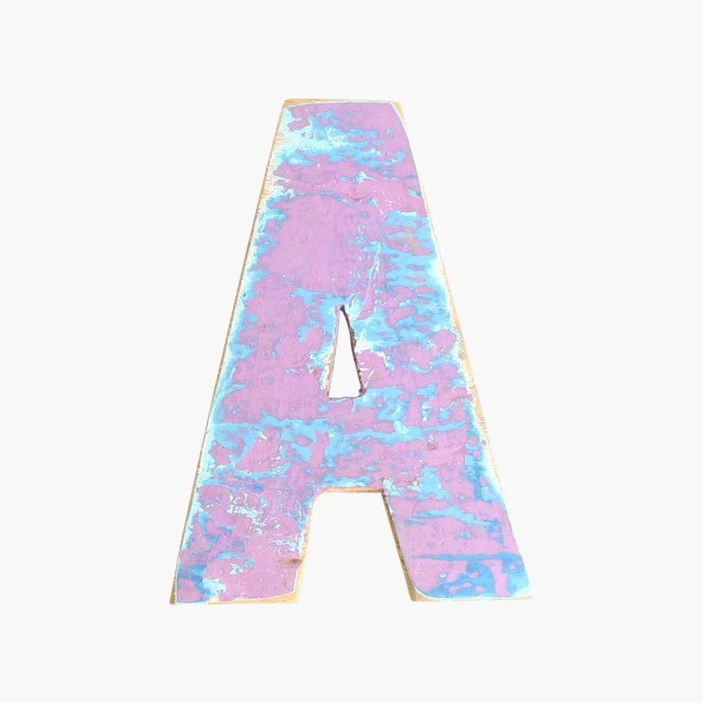 Traditional Boatwood letter A Healthy