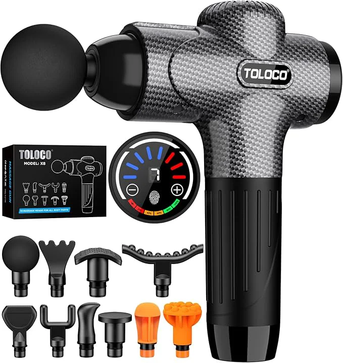 Carefully Designed TOLOCO Massage Gun Back Massager 10 Head Convenient