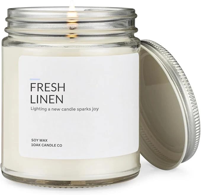 Carefully Designed 1OAK Fresh Linen Candle Soy Wax Powerful