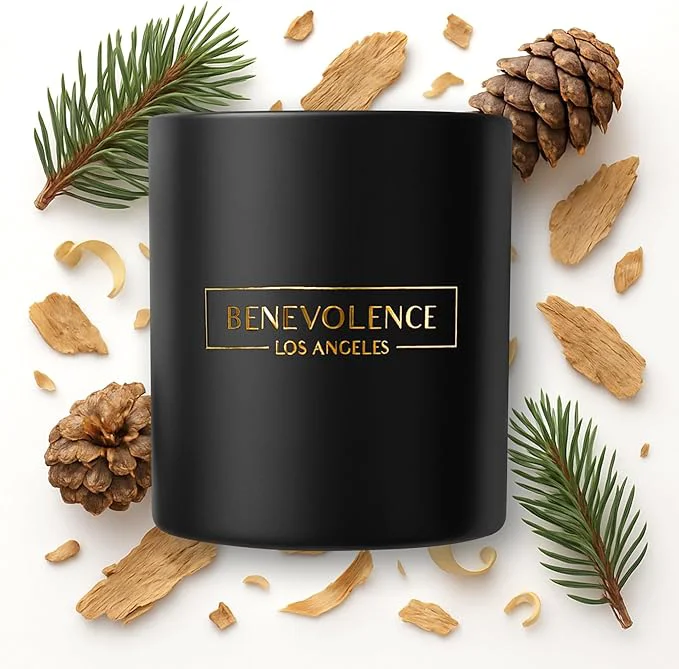 Top-Quality Benevolence LA Pine Scented Candle Soy Christmas Candles 45 Hour Burn Proven
