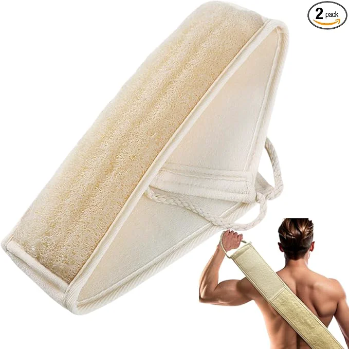 Carefully Designed Extra-Long Natural loofah Back Scrubber Long Back Scrubber Responsible