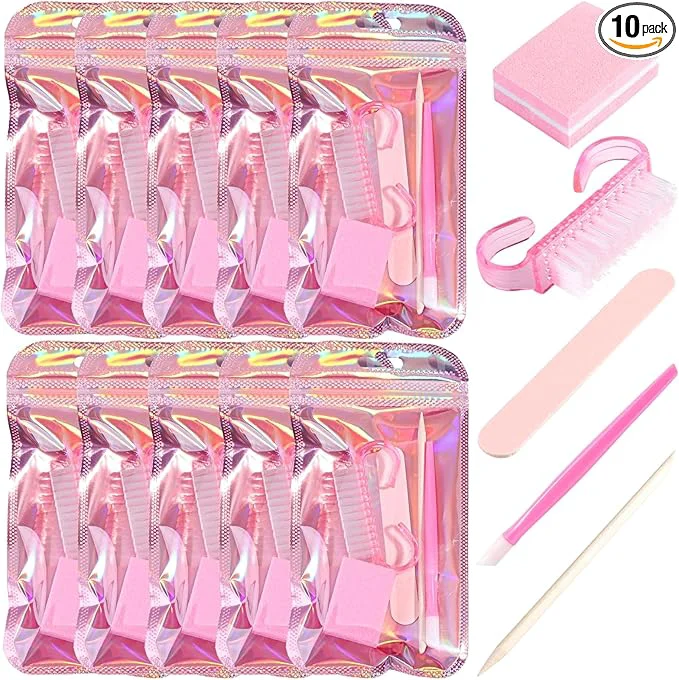 Breathable SUTOKAKA 10 Sets Disposable Manicure Prep Kit Sophisticated