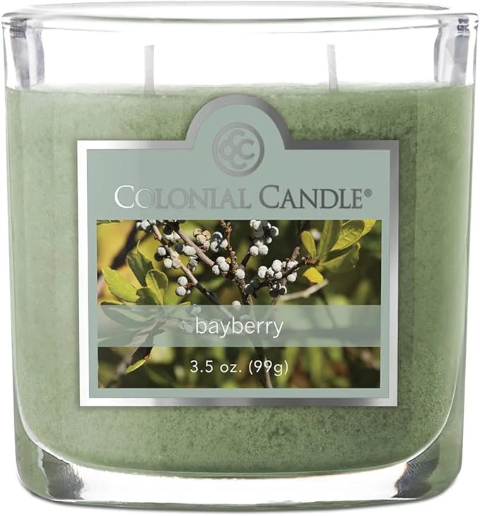 User-Friendly Colonial Candle Bayberry Scented Jar Candle 2 Wick 3.5 oz Mottled Wax Candle Exclusive