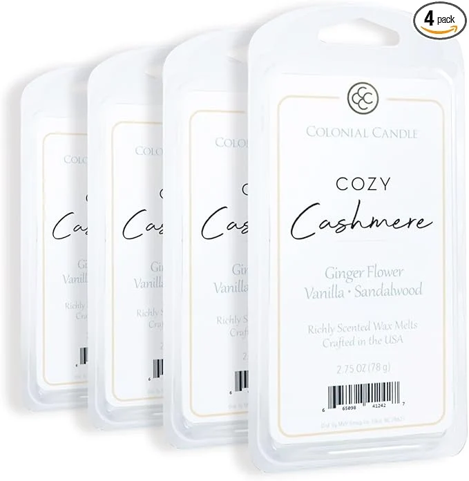 Verified Colonial Candle Cozy Cashmere Scented Wax Melts Wax Melt Warmer Cubes Casual