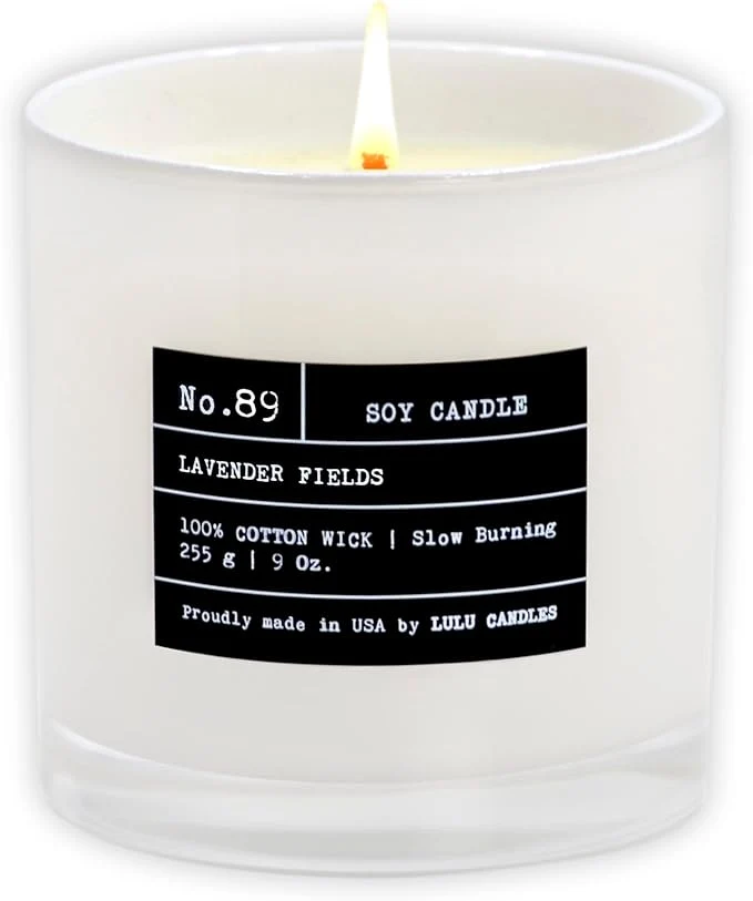 Unique Lulu Candles Lavender Fields Luxury Scented Soy Jar Candle Hand Poured in First-Class