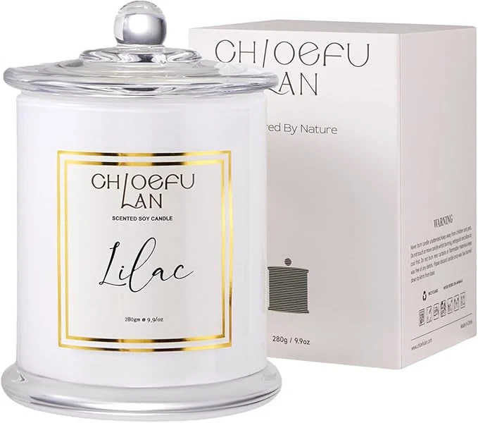 Artisan Chloefu LAN Lilac Candle Scented Candles Exceptional