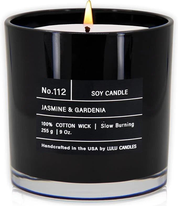 Verified Lulu Candles Jasmine Gardenia Smells Floral Luxury Scented Soy Jar Authentic