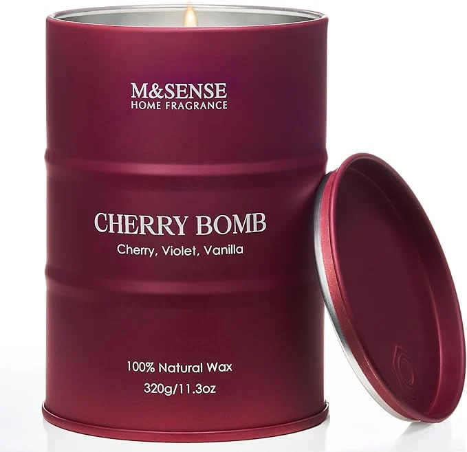 Crafted M SENSE Cherry Bomb Scented Candles Sweet Candle Prestigious