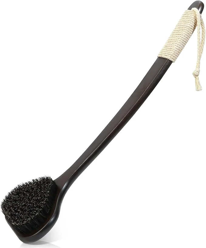 Breathable eaxun Bamboo Back Scrubber Secure