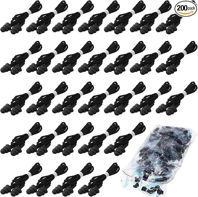 Carefully Designed Tondiamo 200 Pairs Ear Plugs Reusable Silicone Earplugs Advanced