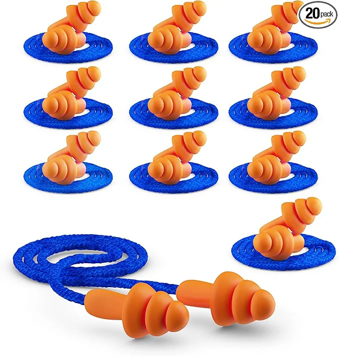 Breathable Quality Reusable Earplugs 20 Pair Optimized