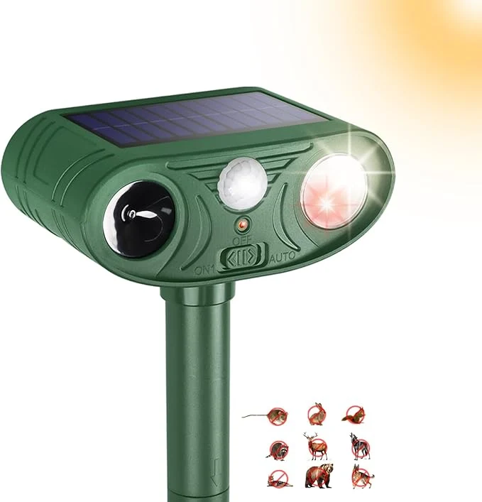 Contemporary Solar Ultrasonic Animal Repellent Outdoor Excellent