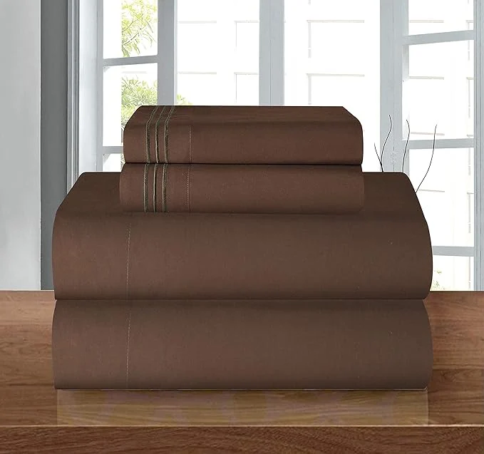 Verified Elegant Comfort Luxury Soft 1500 Premier Egyptian 4-Piece Premium Hotel Quality Versatile
