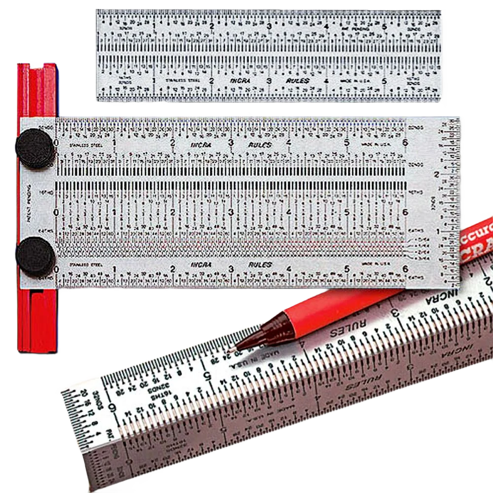 Traditional INCRA Marking Rule Set 12 in. High-End