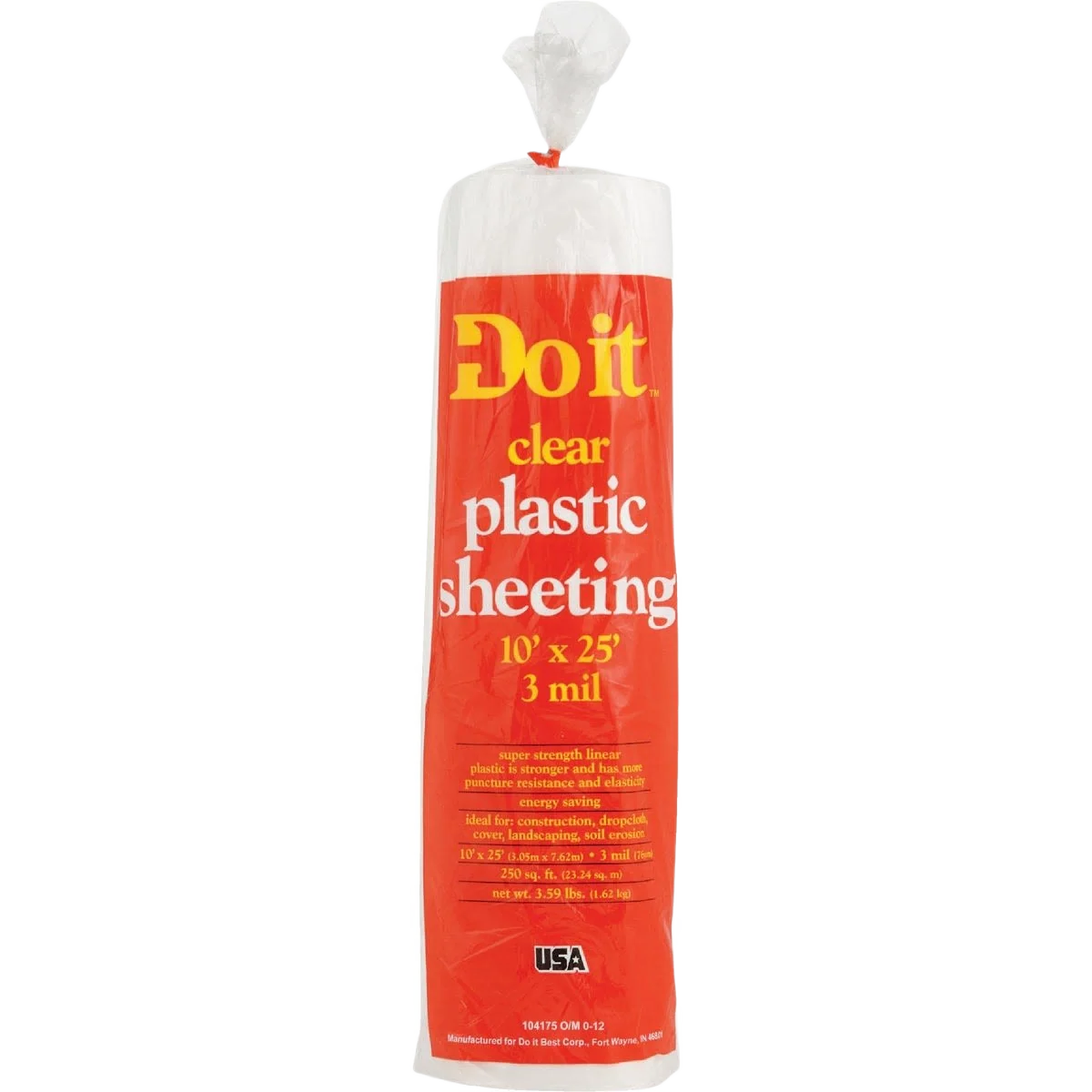 Versatile Do it Clear Plastic Sheeting 10 Ft. x 25 Ft. Sustainable