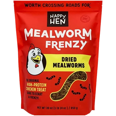 Detailed Happy Hen Mealworm Frenzy Chicken Treats 30 oz. Breathable
