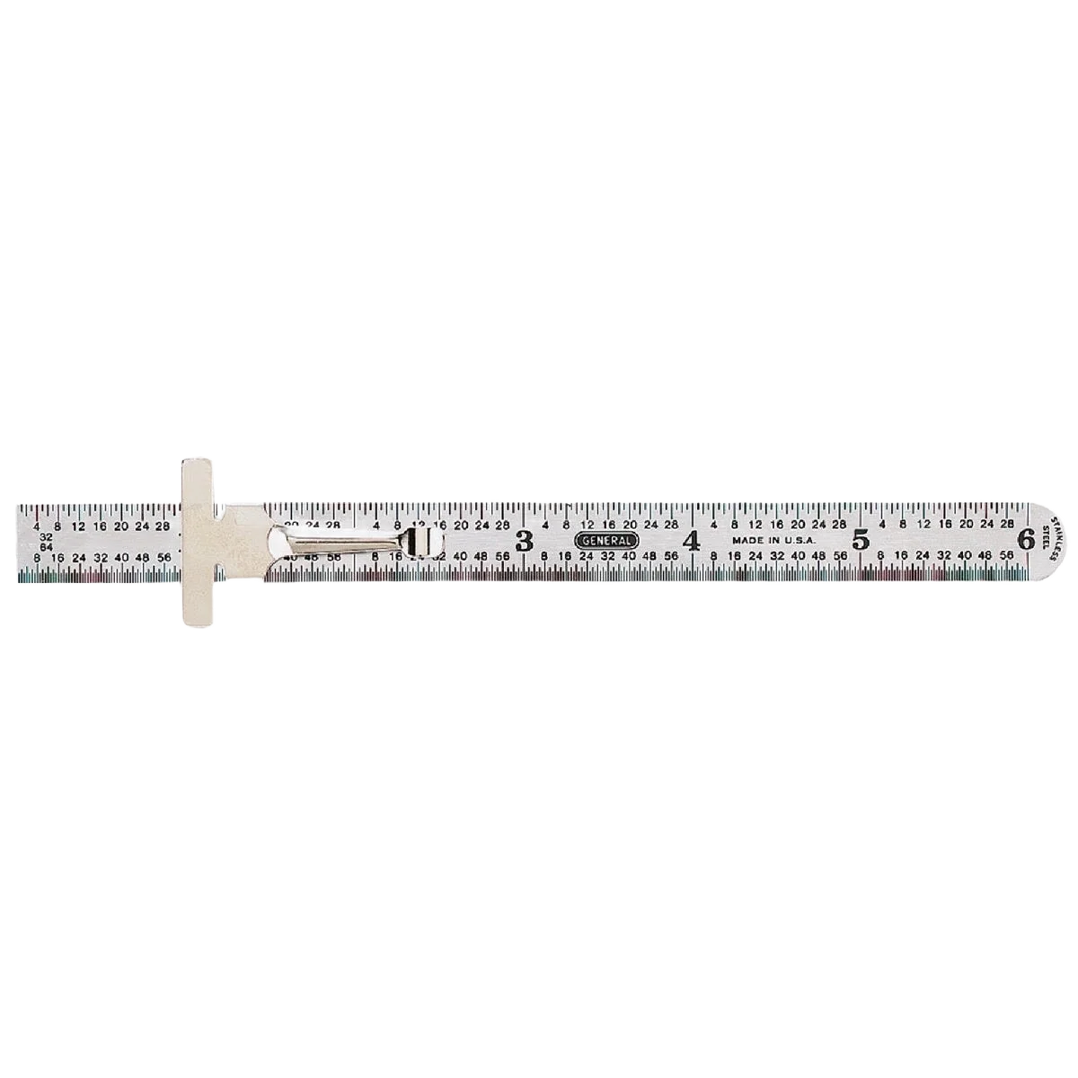 Trusted General Tools Industrial Flexible Straight Edge Rule with Pocket Clip High-Quality