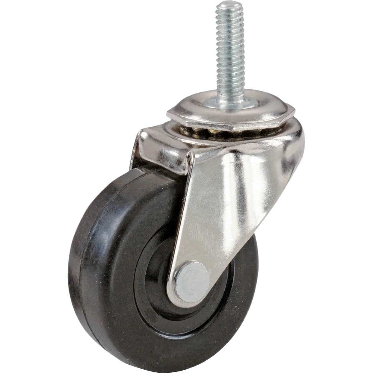 Artisan Shepherd 2 Rubber Swivel Caster with Threaded Stem Solid