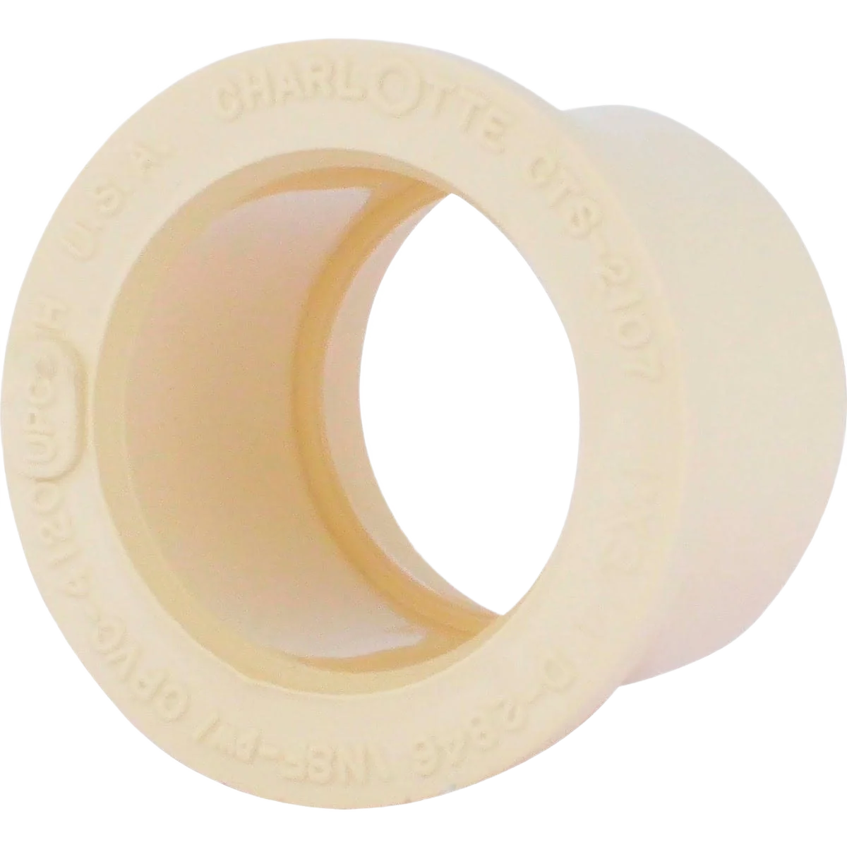 Authentic Charlotte Pipe CPVC Reducing Bushing 1 In. x 3 4 In. Professional