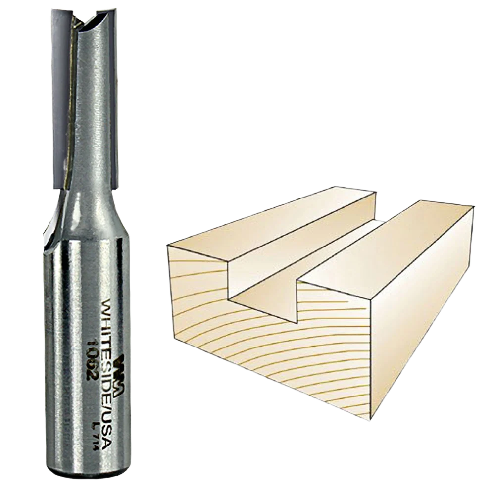 Stylish Whiteside Straight Bit 1 2 in. SH x 3 8 in. CD x 1 in. CL Flexible
