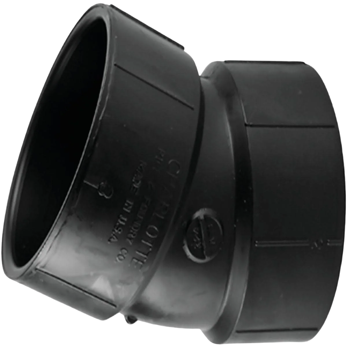Comfortable Charlotte Pipe 2 In. Hub x Hub 22-1 2 Deg. ABS Elbow Secure