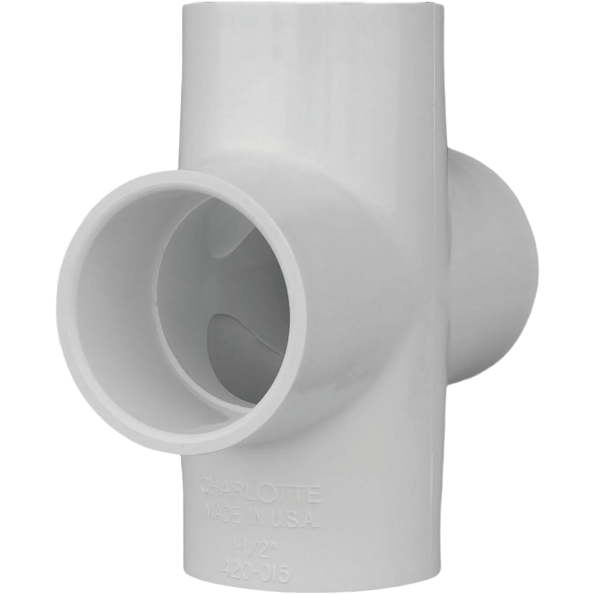 Sophisticated Charlotte Pipe 1-1 2 In. Schedule 40 Slip PVC Cross Elite
