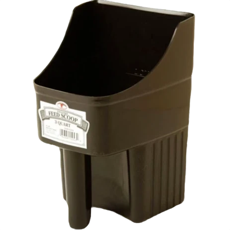 Casual Little Giant Black Enclosed Feed Scoop 3 qt. Elite