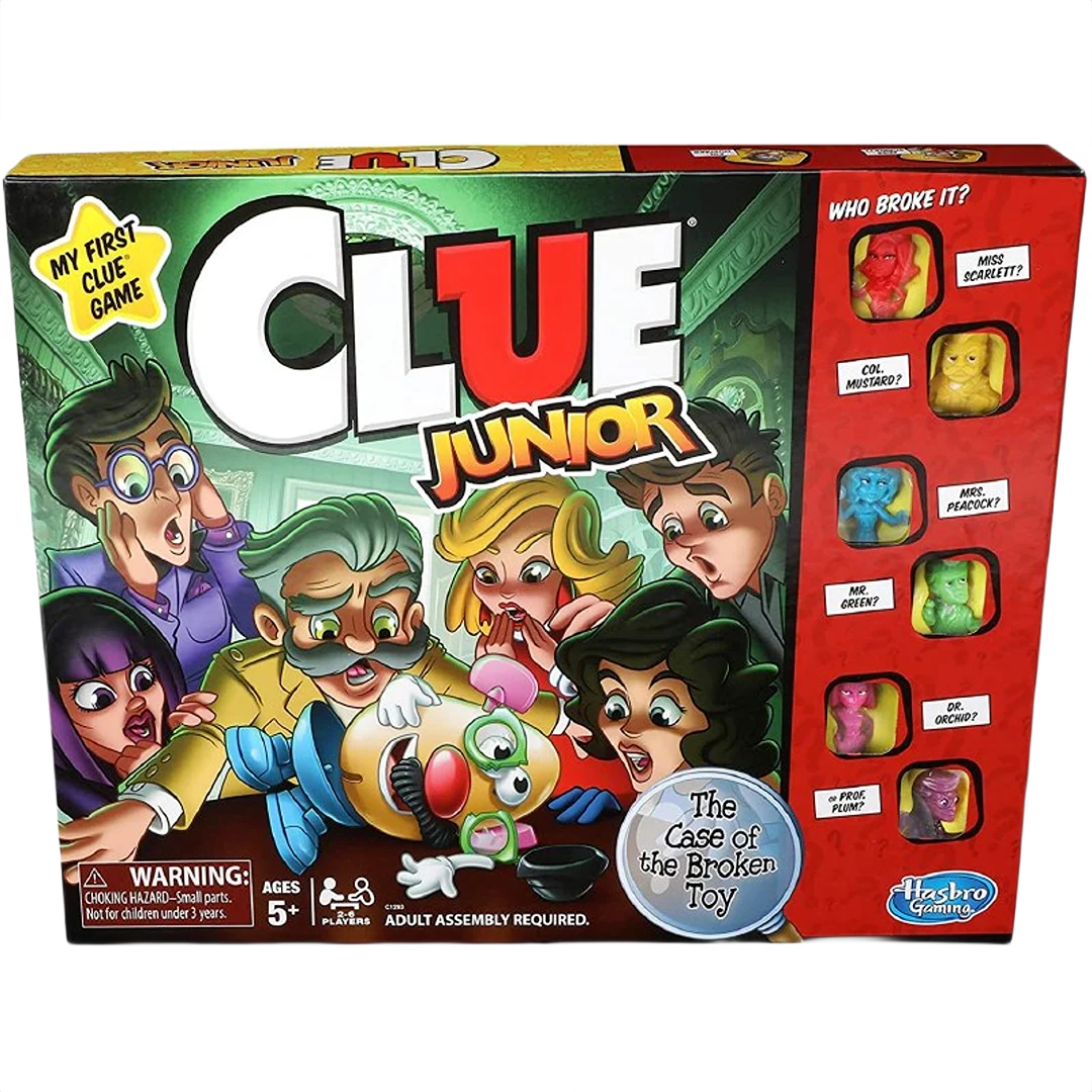 Solid Hasbro Clue Junior Board Game Superior