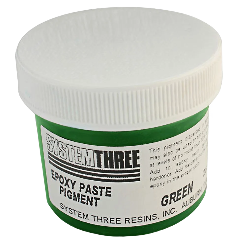 Consistent System Three Green Epoxy Paste Pigment 2 oz. Carefully Designed