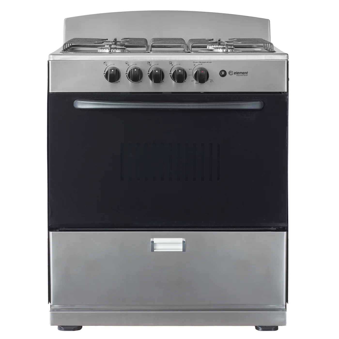 World-Class Element Electronics 4.0 cu. ft. 30 4-Burner Gas Range EEGR3A4MCCS Top-Quality