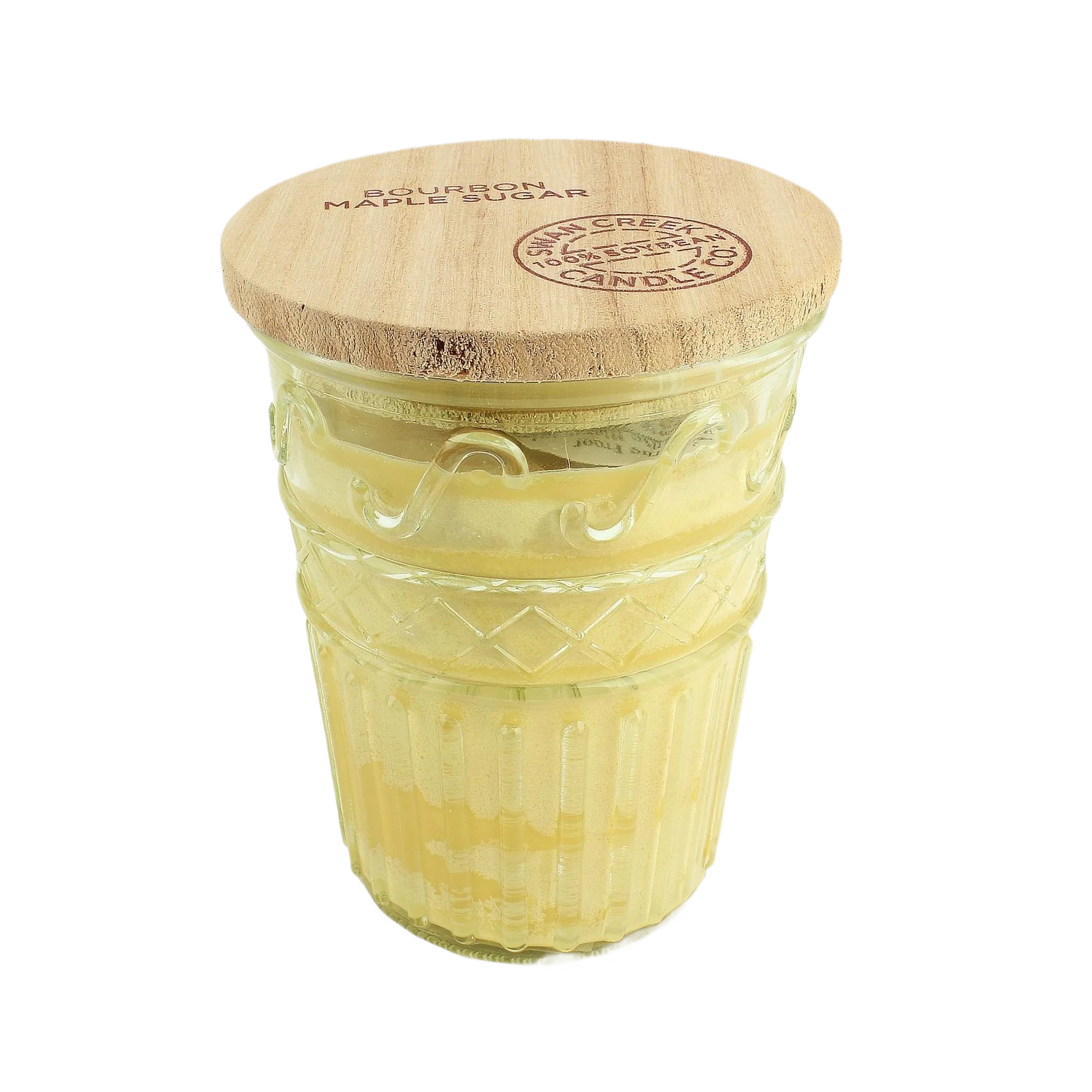 Versatile Swan Creek Bourbon Maple Sugar Timeless Jar Candle 12 oz. Verified