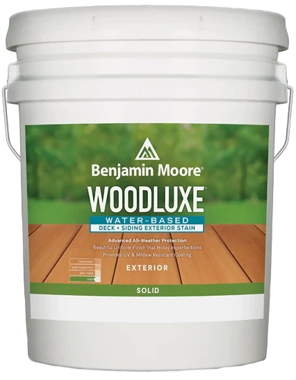 Breathable Benjamin Moore Woodluxe Solid Stain Base 2 5 gallon Powerful