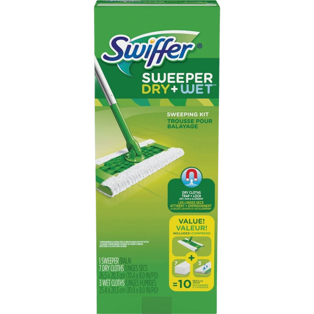 Traditional Swiffer Sweeper Dry Wet Starter Kit Efficient
