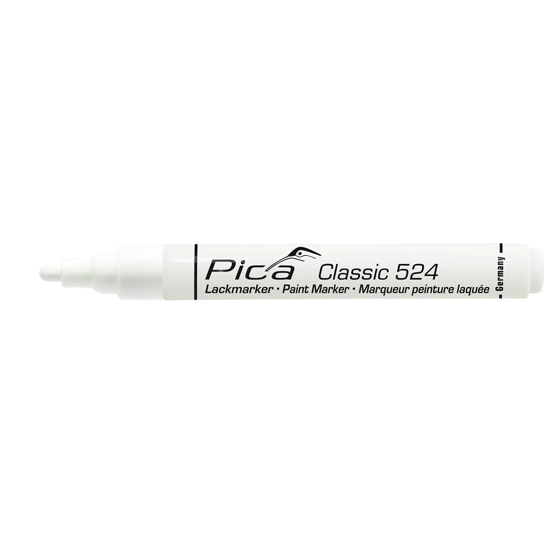 Sustainable Pica Classic 524 Industry Paint Marker White Clean