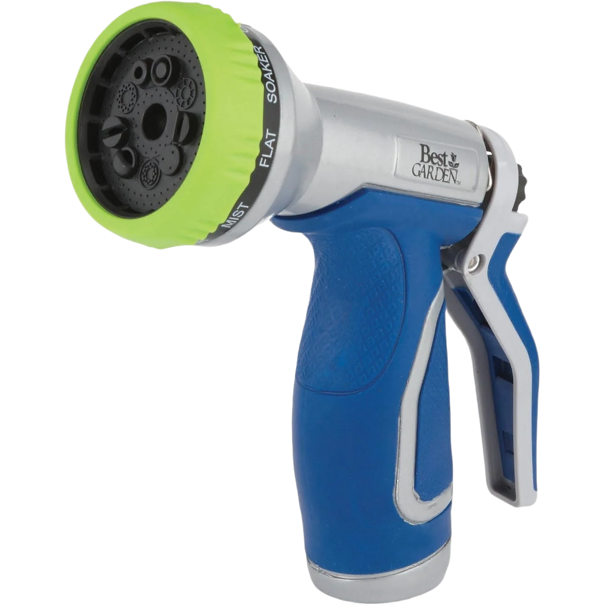 Durable Garden Blue and Gray Metal 9-Pattern Nozzle Refined
